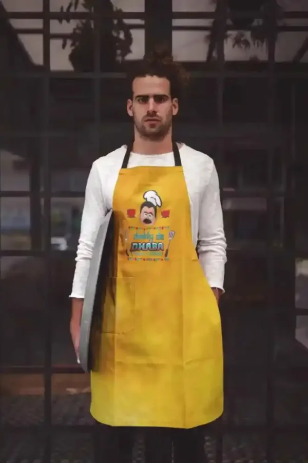 Daddy Da Dhaba Apron With Chef Hat