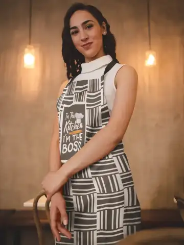In This Kitchen I'm The Boss Apron with Hat