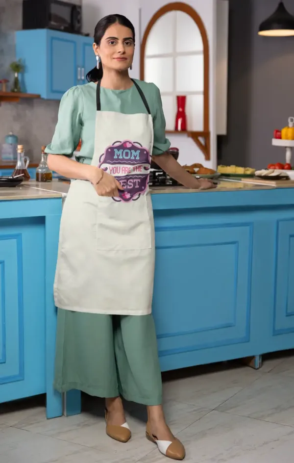 Mom You Are The Best Apron with Chef hat