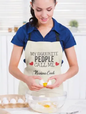 My Favorite People Call Me Nanima Apron with Chef Hat