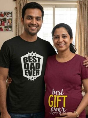 Best Dad & Gift Ever Maternity Couple T-Shirts