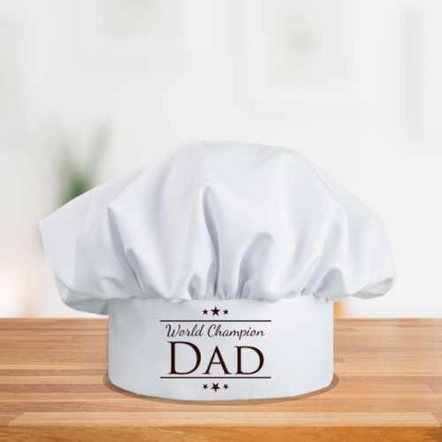 World Champion Dad Apron With Chef Hat