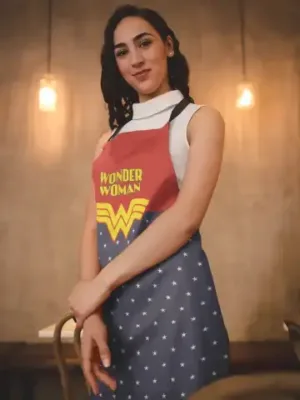 Wonder Women Apron with Chef hat