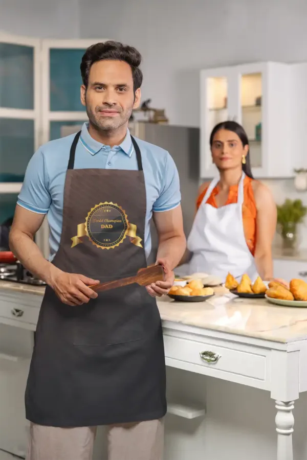 World Champion Dad Apron With Chef Hat