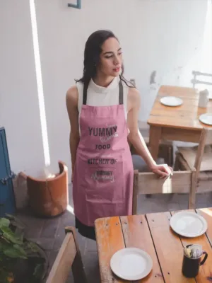 Kitchen of Yummy Mummy Apron with Chef hat