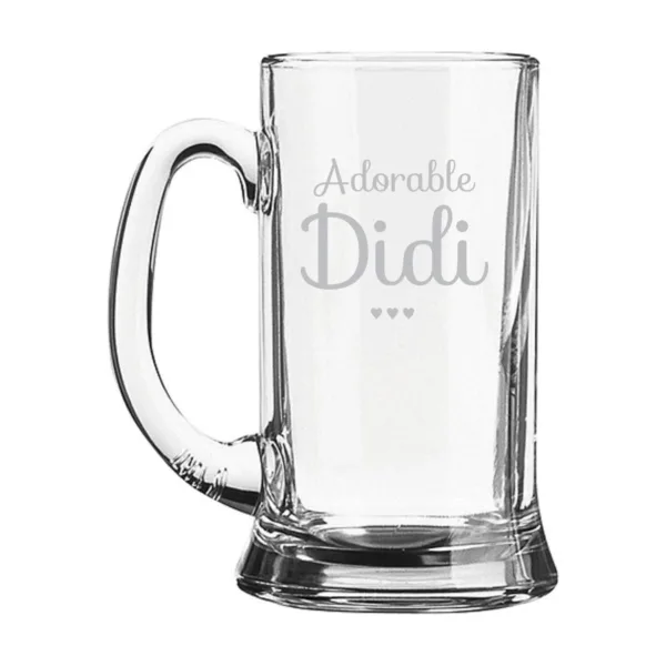 Adorable Didi Engraved Beer Mug