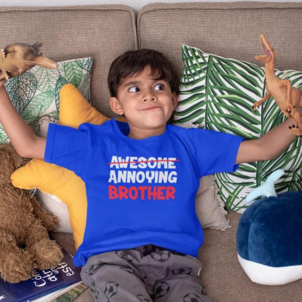 Awesome Annoying Brother Printed T-shirt