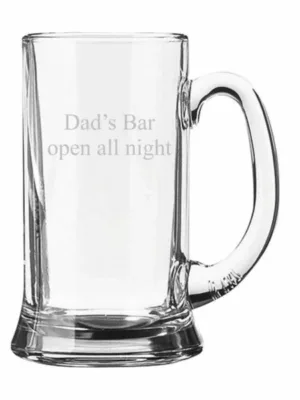 Dad's Bar Engraved Beer Mug