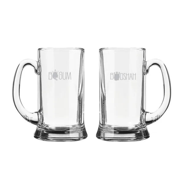 Begum Badshah Engraved Beer Mug