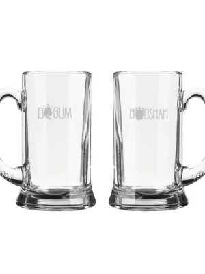 Begum Badshah Engraved Beer Mug