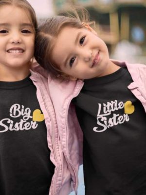 Big Little Sister's Printed Cotton T-Shirt's