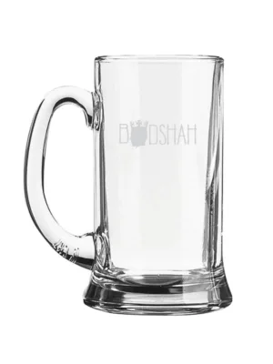 Badshah King Husband Boyfriend Engraved Beer Mug