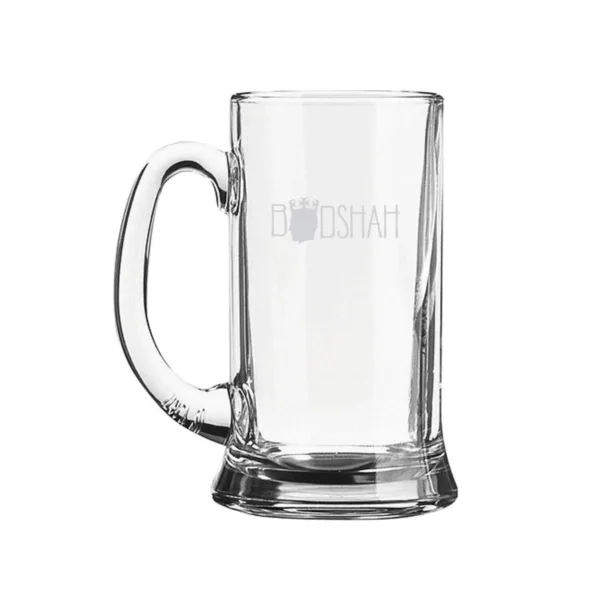 Badshah King Husband Boyfriend Engraved Beer Mug