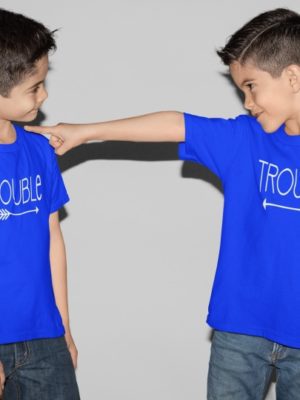 Double Trouble Printed Cotton T-Shirt