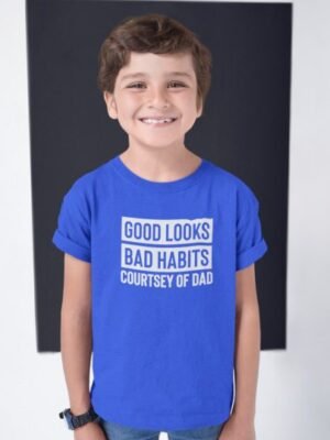 Good Looks Bad Habits Kids Boy's Printed T-shirt