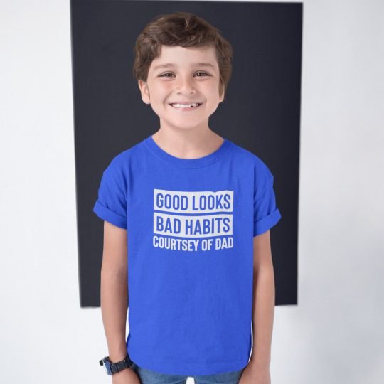 Good Looks Bad Habits Kids Boy's Printed T-shirt