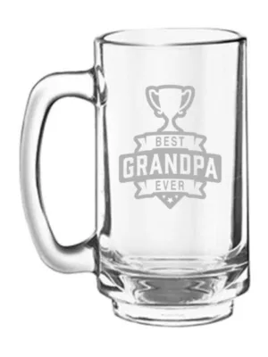 Awesome Grandpa  Engraved Beer Mug