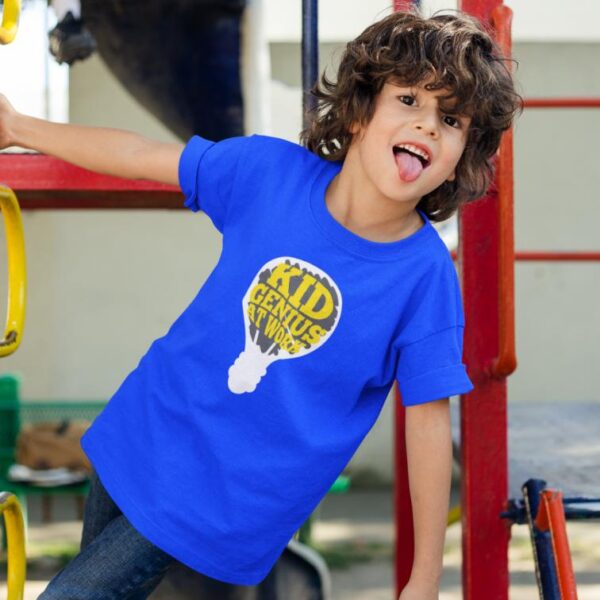 Genius Kid at Work Printed T-Shirt
