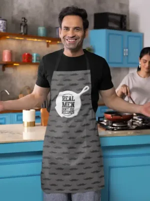 Real Men Don't Use Recipes Apron With Chef Hat