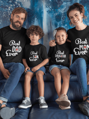 Best Family Ever Set of Matching Family T-Shirt