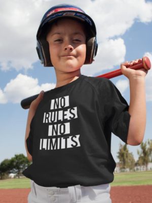 No Rules No Limits Boy's & Girl's Printed T-Shirt