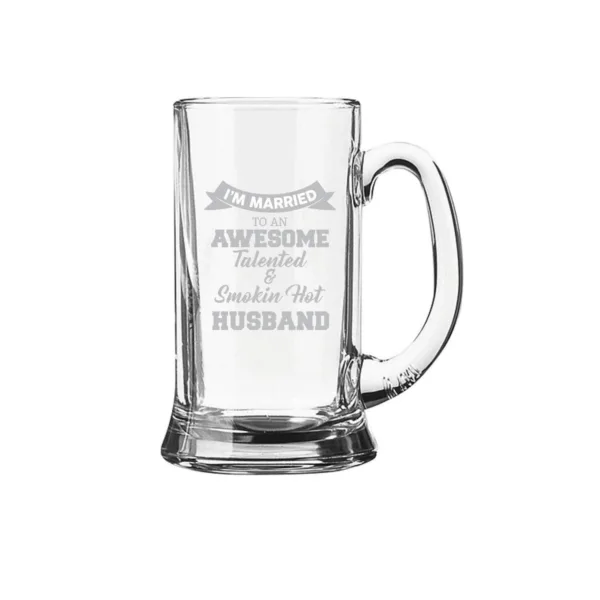 Awesome Talented Smoking Hot Engraved Beer Mug