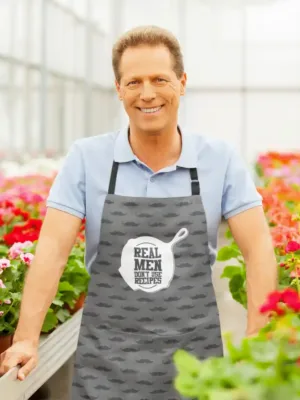 Real Men Don’t Use Recipes Apron With Chef Hat