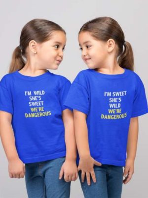 Sweet Wild Dangerous Printed Cotton T-Shirt's