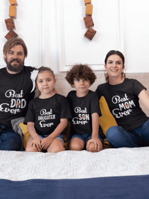 Best Family Ever Set of Matching Family Tees