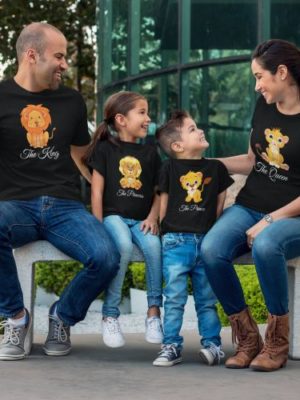 Family T-Shirts - Matching Lion Designs