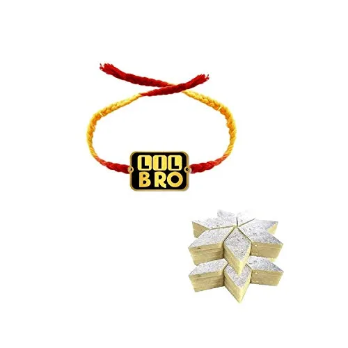 Lil Bro Kids Rakhi Gift with Kaju Katli  Combo Pack of-2