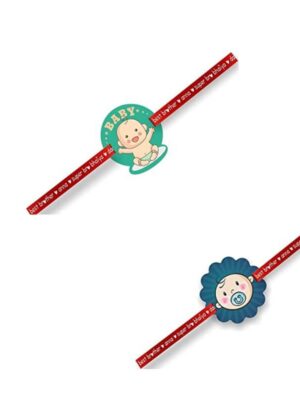 Printed Acrylic Rakhi Set of 2 for Brother |Raskhabandhan Special