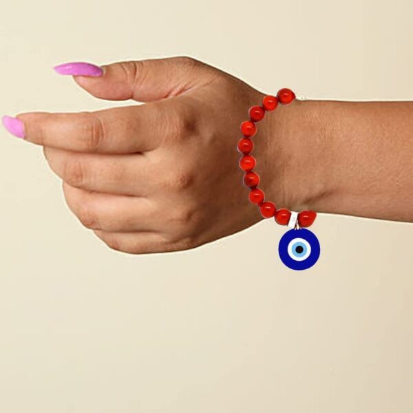 TheYaYaCafe Evil Eye Rakhi for Bhabhi with Roli Chawal | Rakshabanshan gift
