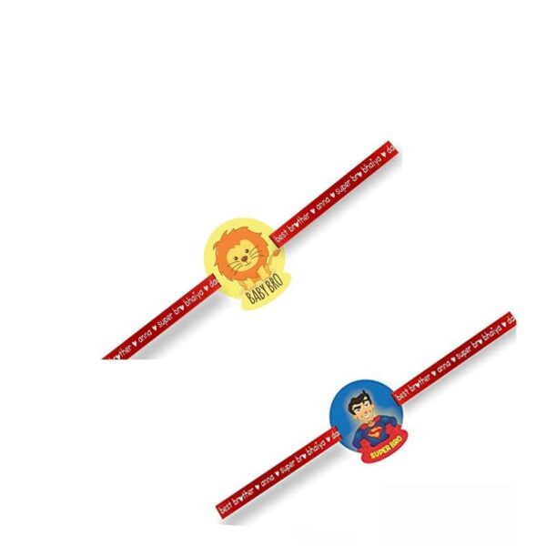 Printed Acrylic Rakhi Set of 2 for Brother |Raskhabandhan Special