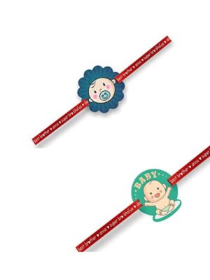 Printed Acrylic Rakhi Set of 2 for Brother |Raskhabandhan Special