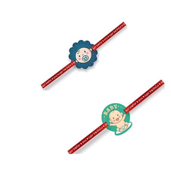 Printed Acrylic Rakhi Set of 2 for Brother |Raskhabandhan Special