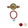 World Best Bro & Best Bhabhi ever Beads Rakhi Combo Set of 2