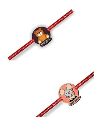 Printed Acrylic Rakhi Set of 2 for Brother |Raskhabandhan Special