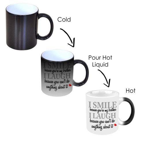 Yaya Cafe™ Rakhi Sweets Gift Combo for Brother, Funny Teasing I Smile I Laugh Brother Mug, MEWA Bites, Coaster Gift Combo of 3