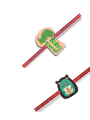 Printed Acrylic Rakhi Set of 2 for Brother |Raskhabandhan Special