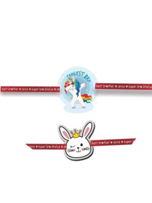 TheYaYaCafe Printed Acrylic Rakhi for Brother, Kids & Adult |Raskhabandhan