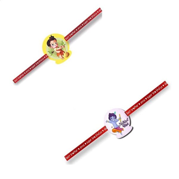 Printed Acrylic Rakhi Set of 2 for Brother |Raskhabandhan Special