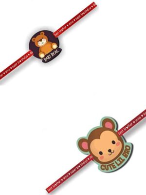 Printed Acrylic Rakhi Set of 2 for Brother |Raskhabandhan Special