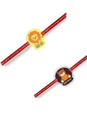 Printed Acrylic Rakhi Set of 2 for Brother |Raskhabandhan Special