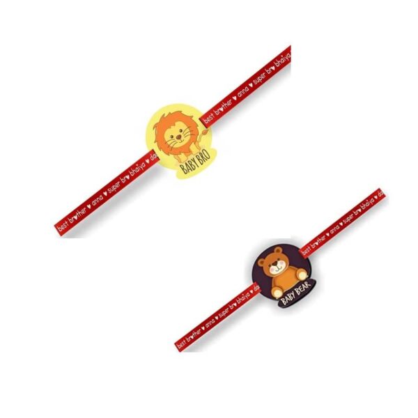 Printed Acrylic Rakhi Set of 2 for Brother |Raskhabandhan Special