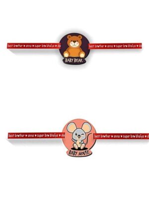 Printed Acrylic Rakhi Set of 2 for Brother |Raskhabandhan Special