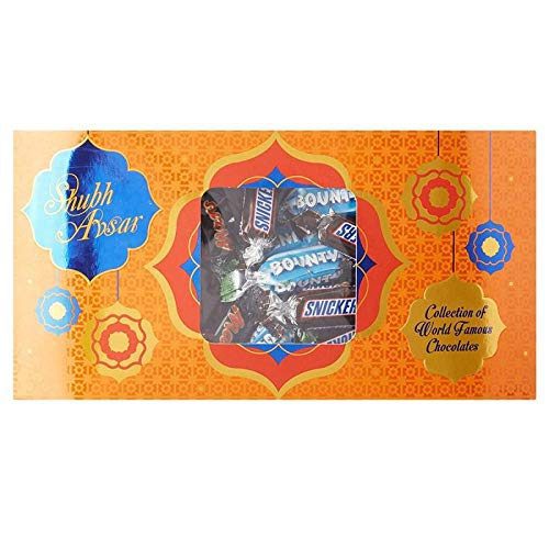 YaYa Cafe Rakhi Chocolates Gift Combo for Brother, Coolest Bro Rakhi with 5 Star Chocolates 5 Pcs Gift Combo of Birthday