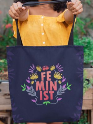 Feminist AOP Tote Bag