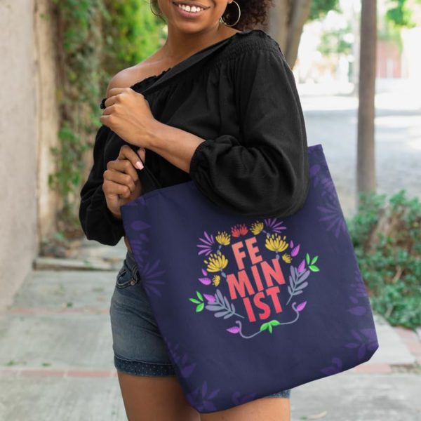 Feminist AOP Tote Bag