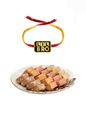 Lil Bro Kids Rakhi with Mewa Bites Barfi Sweet Gift   Combo - Pack of 2